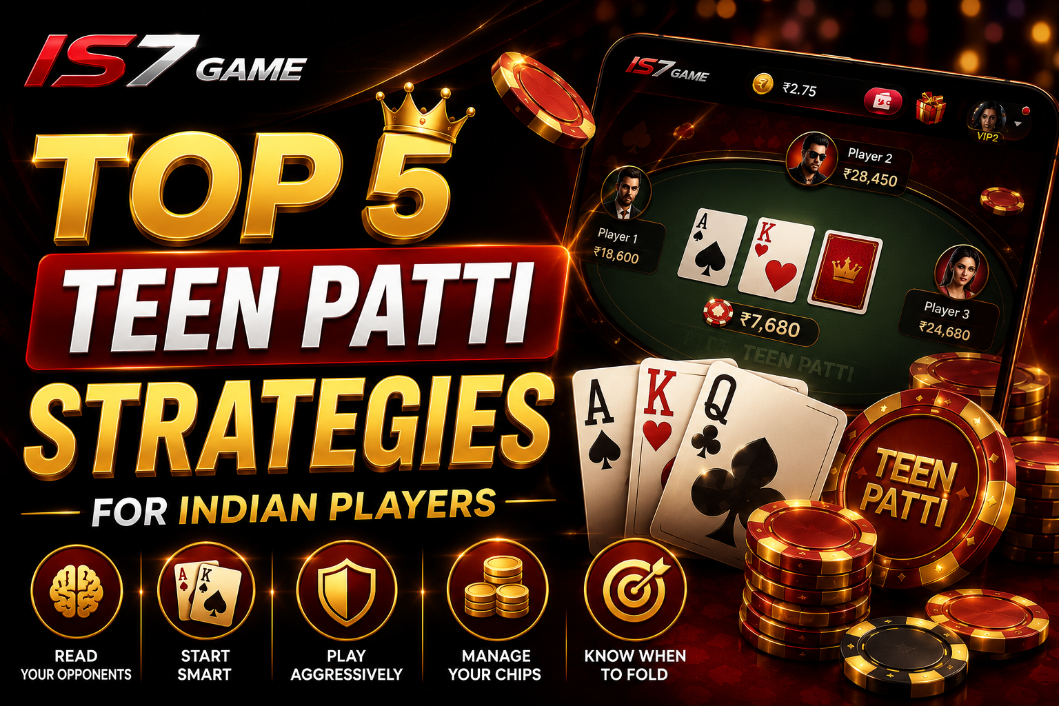 Top 5 Teen Patti strategies